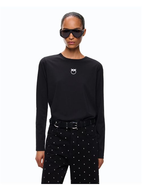 Maglia con logo Love Birds PINKO | 107292A3HP/Z99